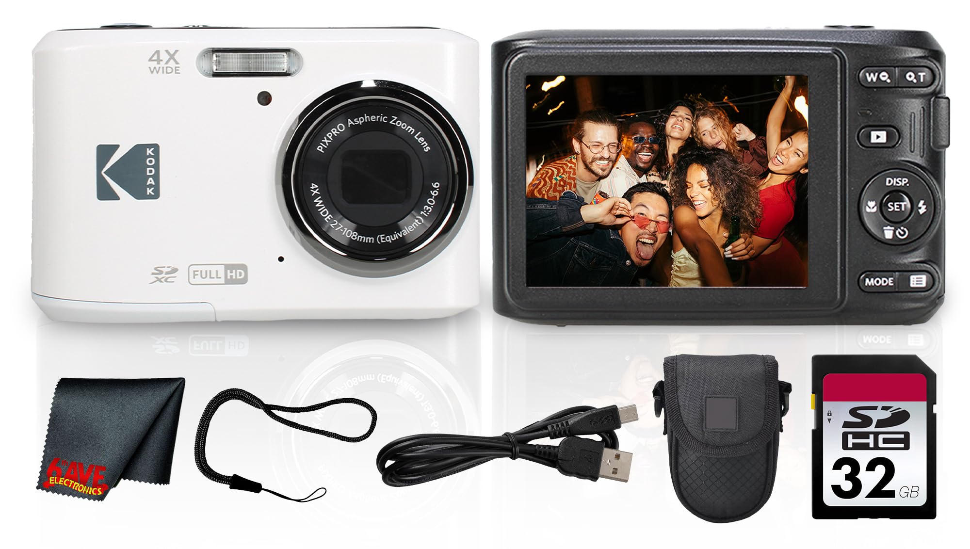 Amazon.com : Kodak PIXPRO FZ45 Digital Camera (White) | 16MP